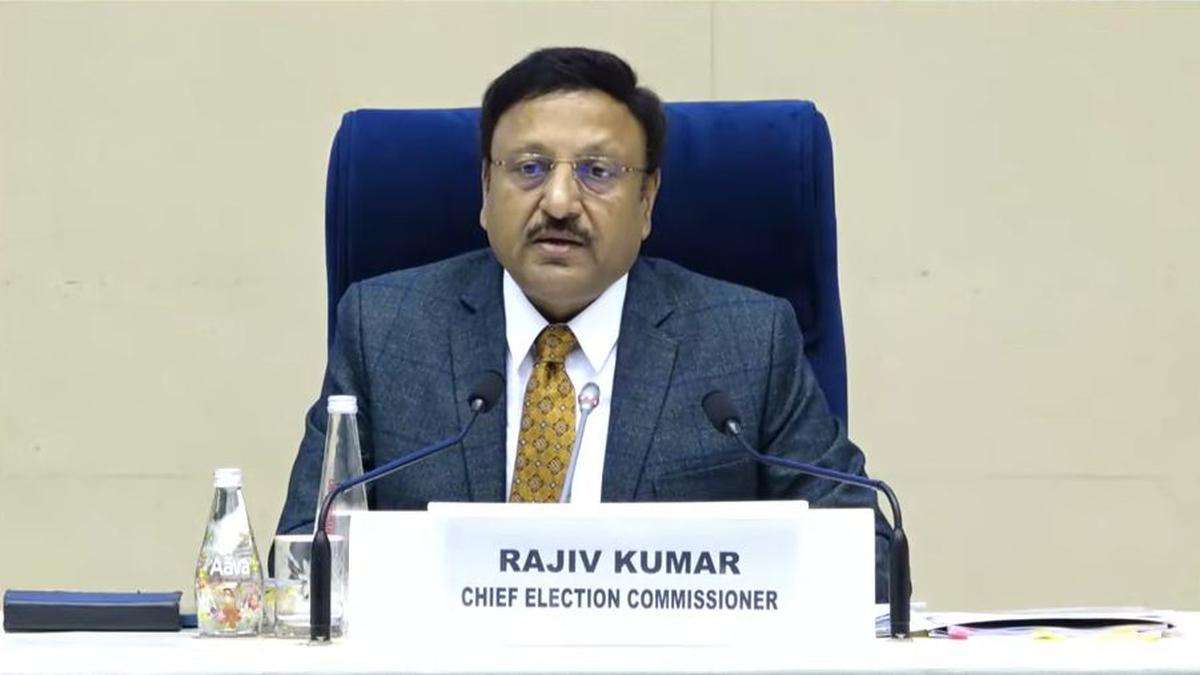 CEC Rajiv Kumar announced that Maharashtra Assembly Elections will take place on November 20, Jharkhand to go to polls in two phases - November 13, and 20 respectively