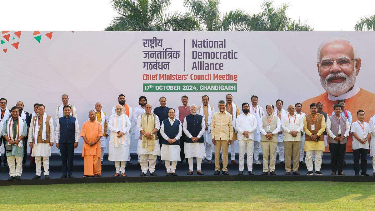 PM Modi Leads NDA Chief Ministers' Council Meeting in Chandigarh Ahead of Assembly Elections